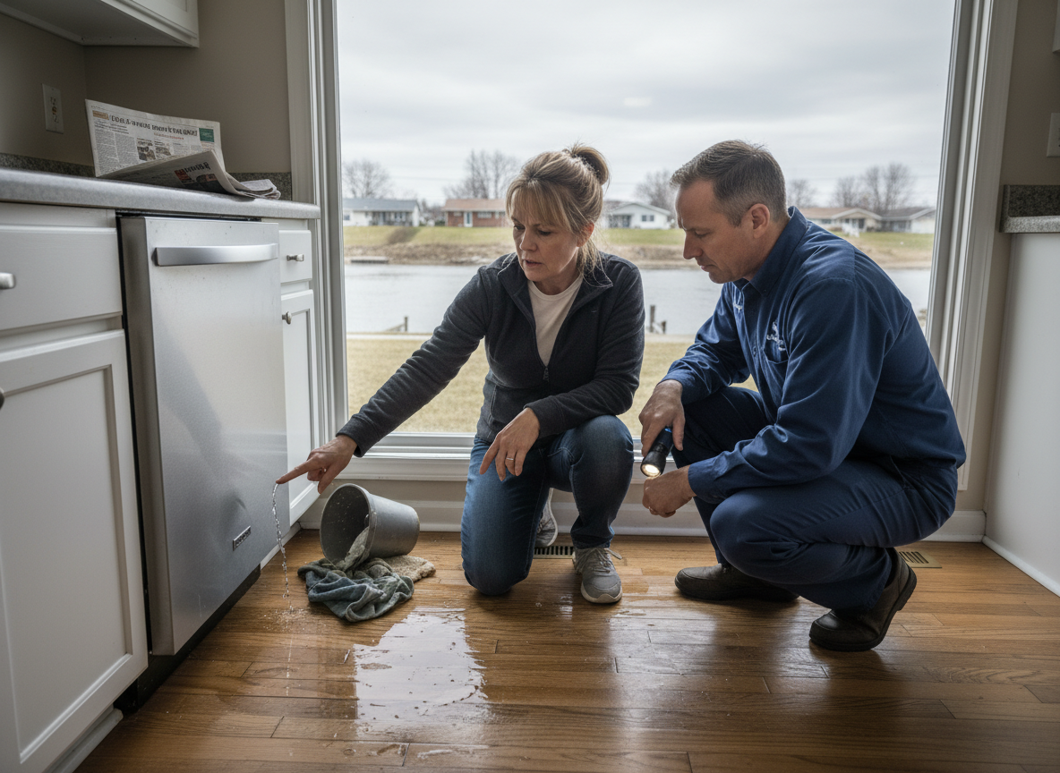 Understanding Dishwasher Leaks in Homes Near the Little Calumet River